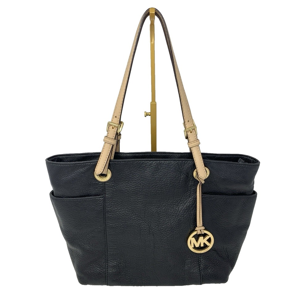 Michael Kors Black Pebbled Leather Women's Shoulder Bag Tote Purse